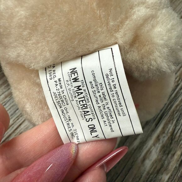 Vintage "Season's Greetings" Plush Teddy Bear - Picture 4 of 8